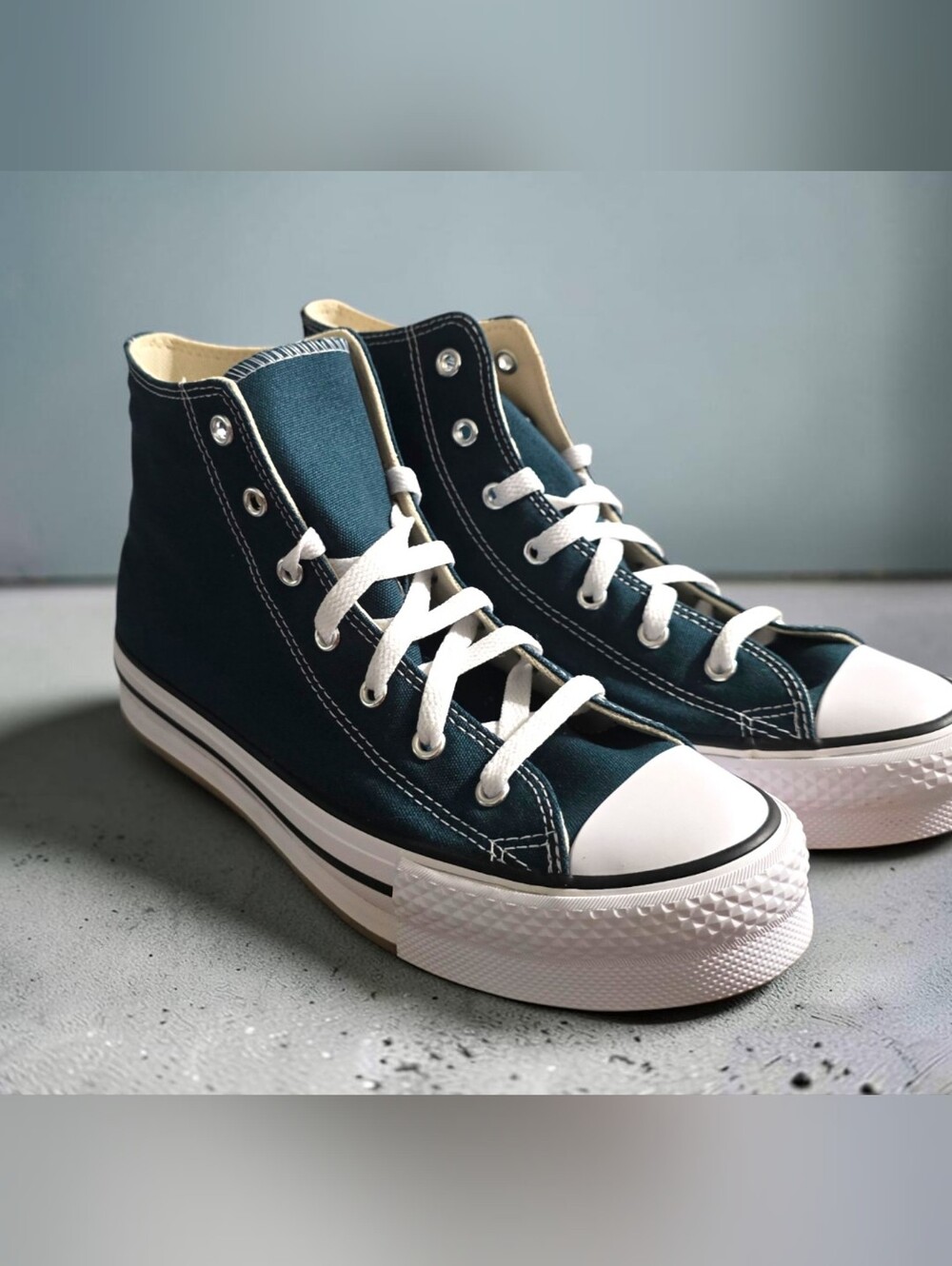Converse EVA Lift Darkly Jade Big Kids 7 New Damaged Box
